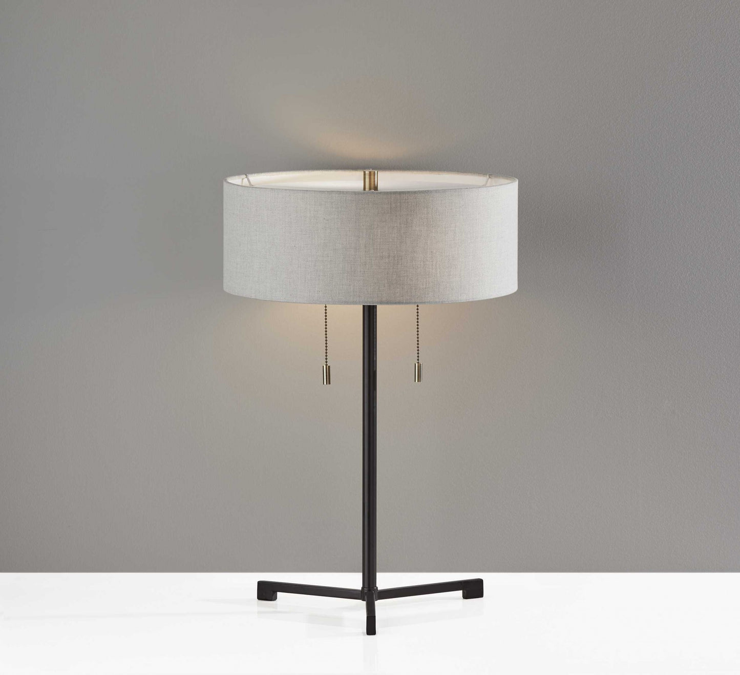 Sci Fi Two Pull Black Metal Table Lamp By Homeroots | Table Lamps | Modishstore