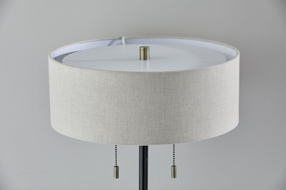 Sci Fi Two Pull Black Metal Table Lamp By Homeroots | Table Lamps | Modishstore - 4