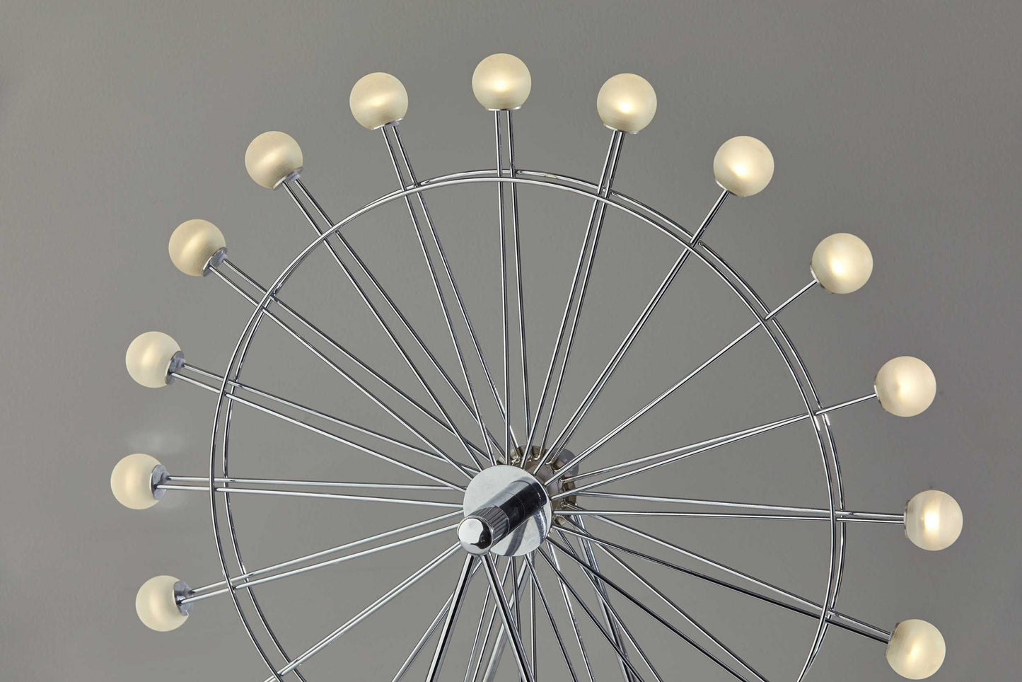 Chrome Ferris Wheel Large Table Lamp By Homeroots | Table Lamps | Modishstore - 3