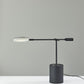 Black Metal Saucer LED Adjustable Desk Lamp By Homeroots | Desk Lamps | Modishstore - 3