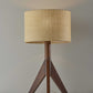 Natural Chunky Tripod Walnut Wood Table Lamp By Homeroots | Floor Lamps | Modishstore