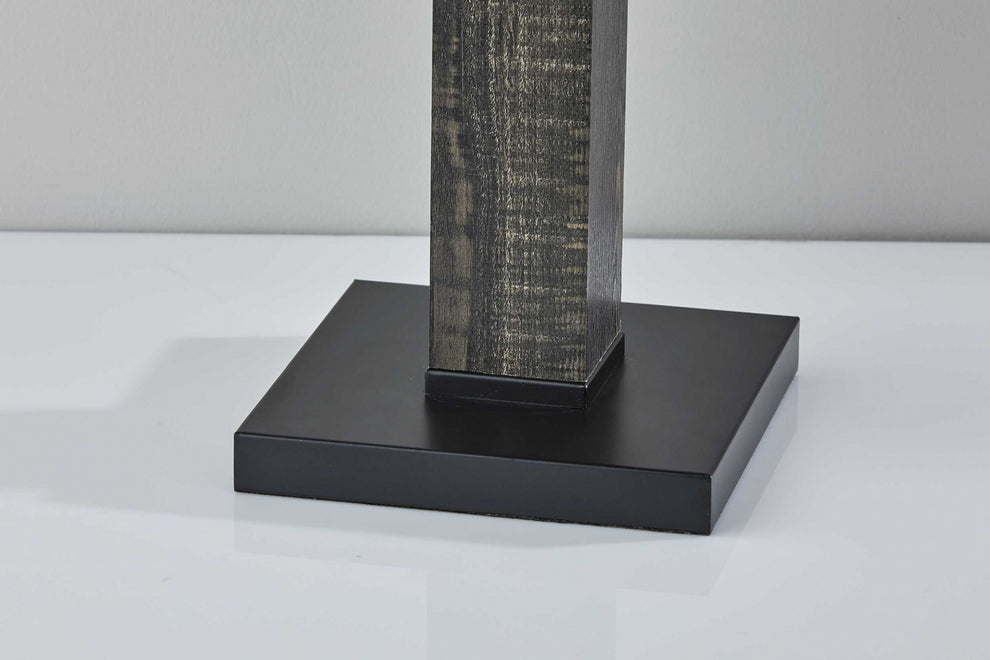 Black Wood Monument Table Lamp | Table Lamps | Modishstore - 2