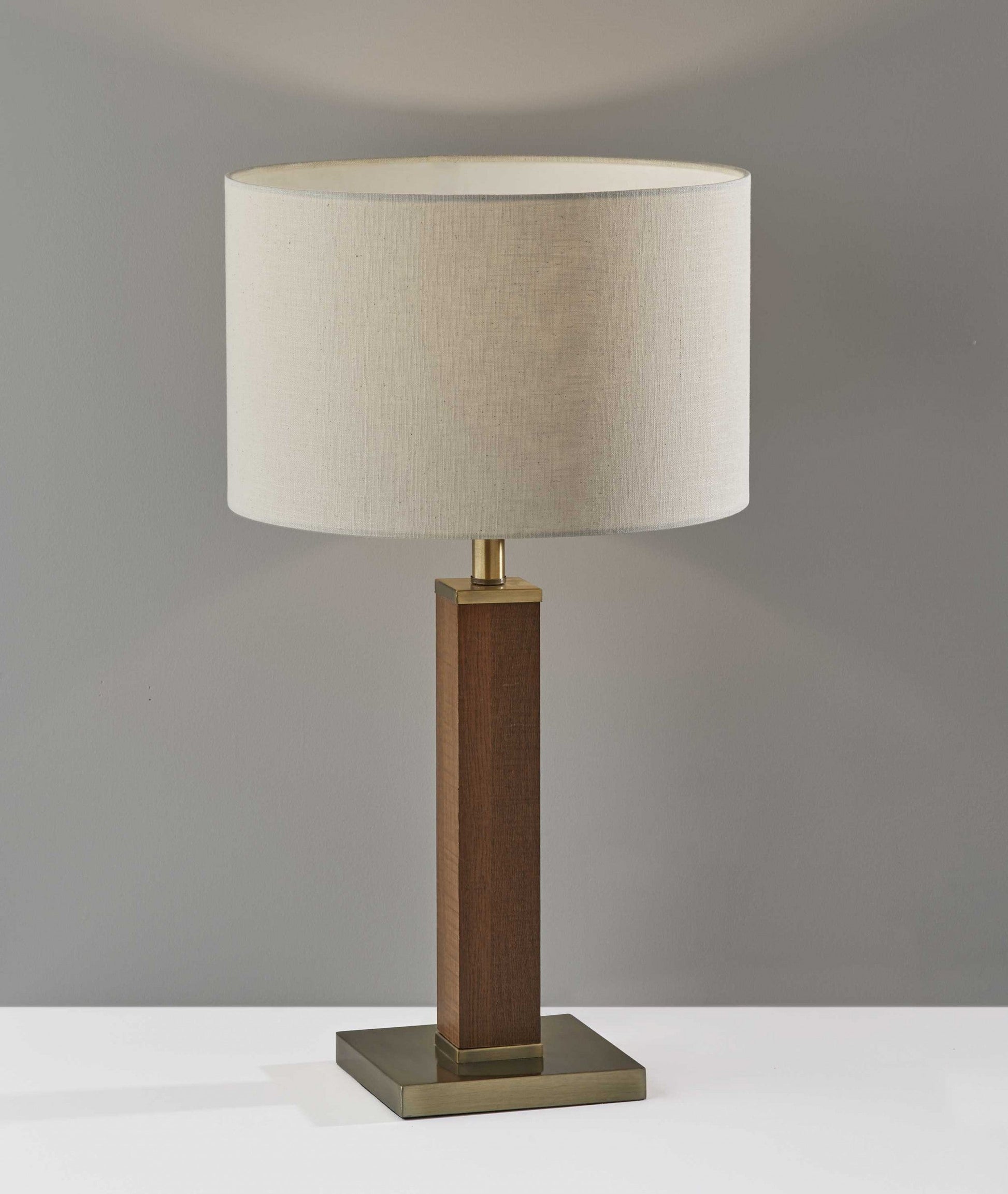 Black Wood Monument Table Lamp | Table Lamps | Modishstore - 3