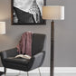 Black Wood Pillar Floor Lamp | Floor Lamps | Modishstore