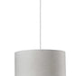 White Fabric Sleek Drum Pendant Lamp | Pendant Lamps | Modishstore - 2
