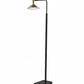 Adjustable Brass Spotlight LED Floor Lamp in Black Metal By Homeroots | Floor Lamps | Modishstore - 2