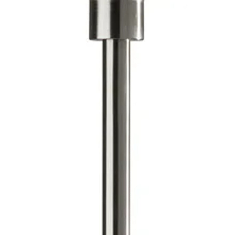 Modern Discus Brushed Steel Metal LED Torchiere By Homeroots | Floor Lamps | Modishstore - 2