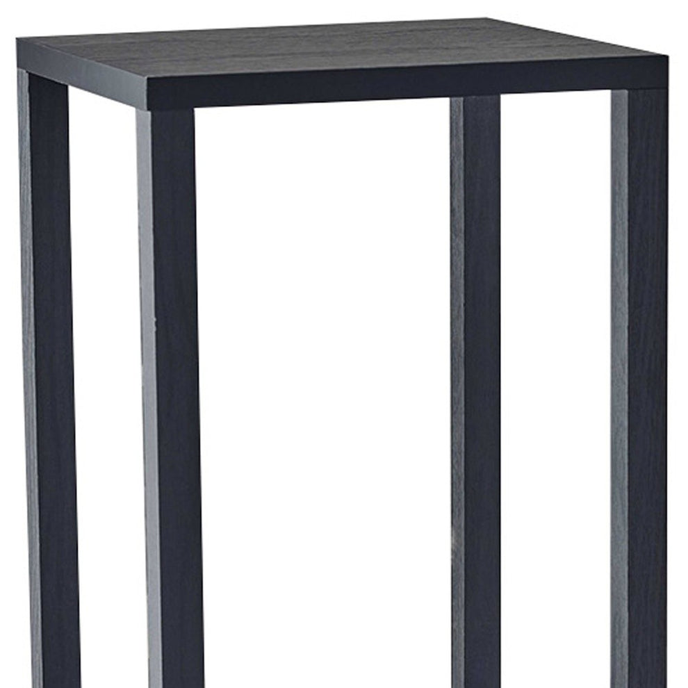 35" H Basic Black Book Case End Table By Homeroots | End Tables | Modishstore - 5