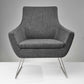 Dark Grey Upholstered Armchair By Homeroots | Armchairs | Modishstore - 7