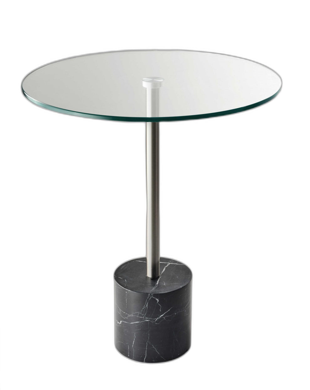 Brushed Steel End Table By Homeroots | End Tables | Modishstore - 2