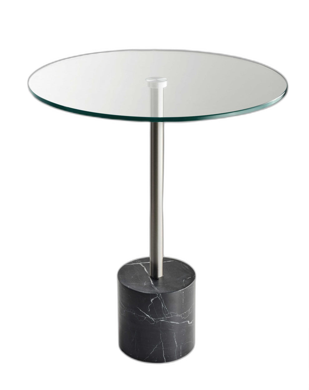 Brushed Steel End Table By Homeroots | End Tables | Modishstore - 3