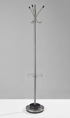 Brushed Steel Brushed Steel Stand  Coat Rack By Homeroots