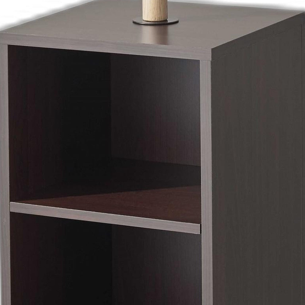 Walnut Walnut Storage Coat Rack By Homeroots | Coat Racks | Modishstore - 4