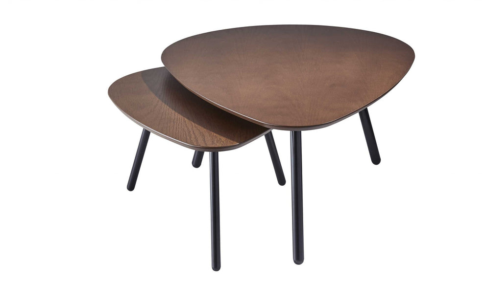 Walnut Nesting Coffee Table By Homeroots | Side Tables | Modishstore - 2