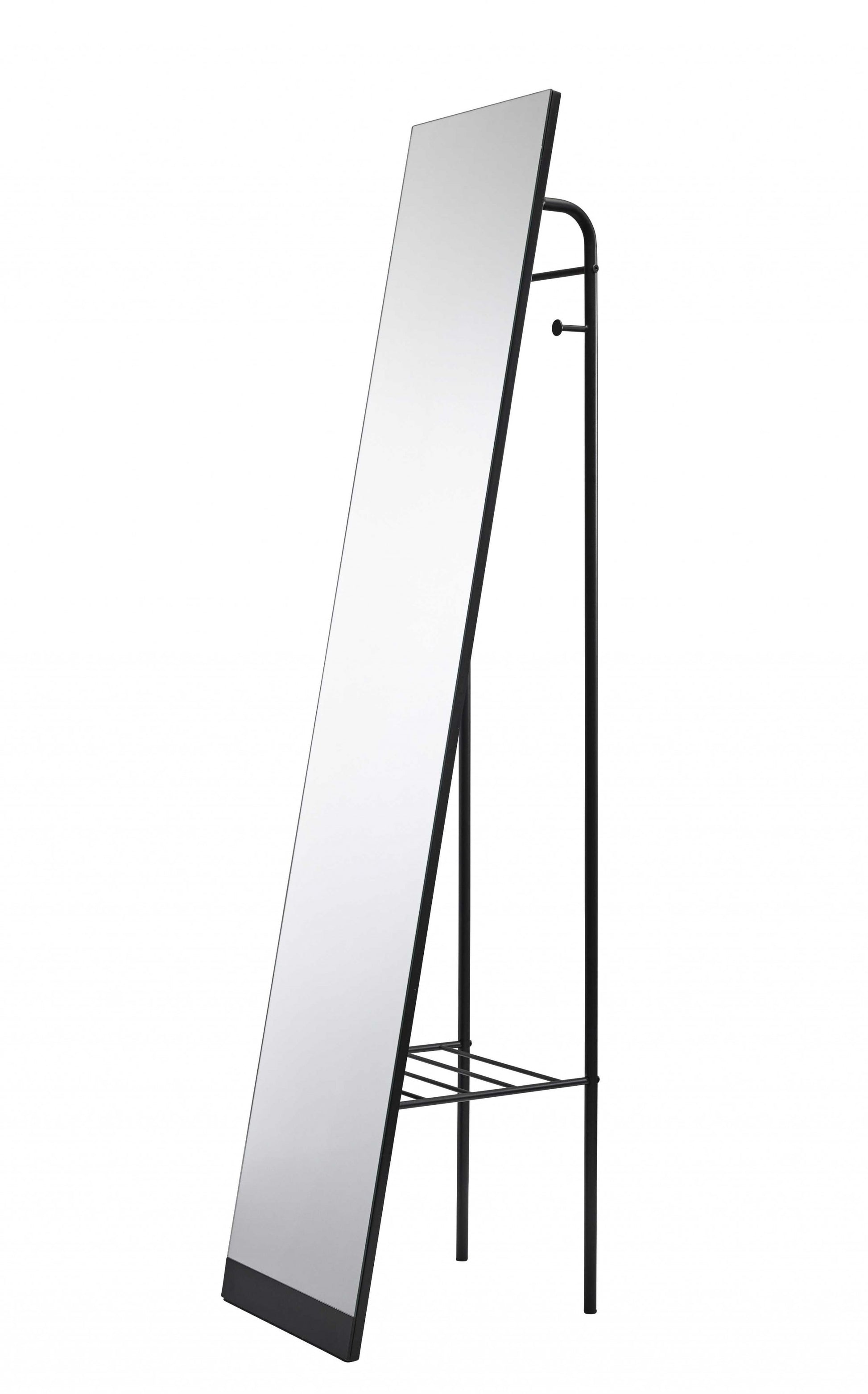 Black Floor Mirror By Homeroots - 372971 | Mirrors | Modishstore