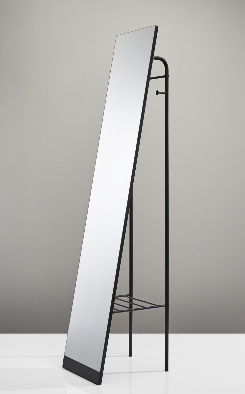 Black Floor Mirror By Homeroots - 372971 | Mirrors | Modishstore - 2