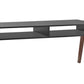 Modern Retro Black and Walnut Finish Coffee Table By Homeroots | Coffee Tables | Modishstore