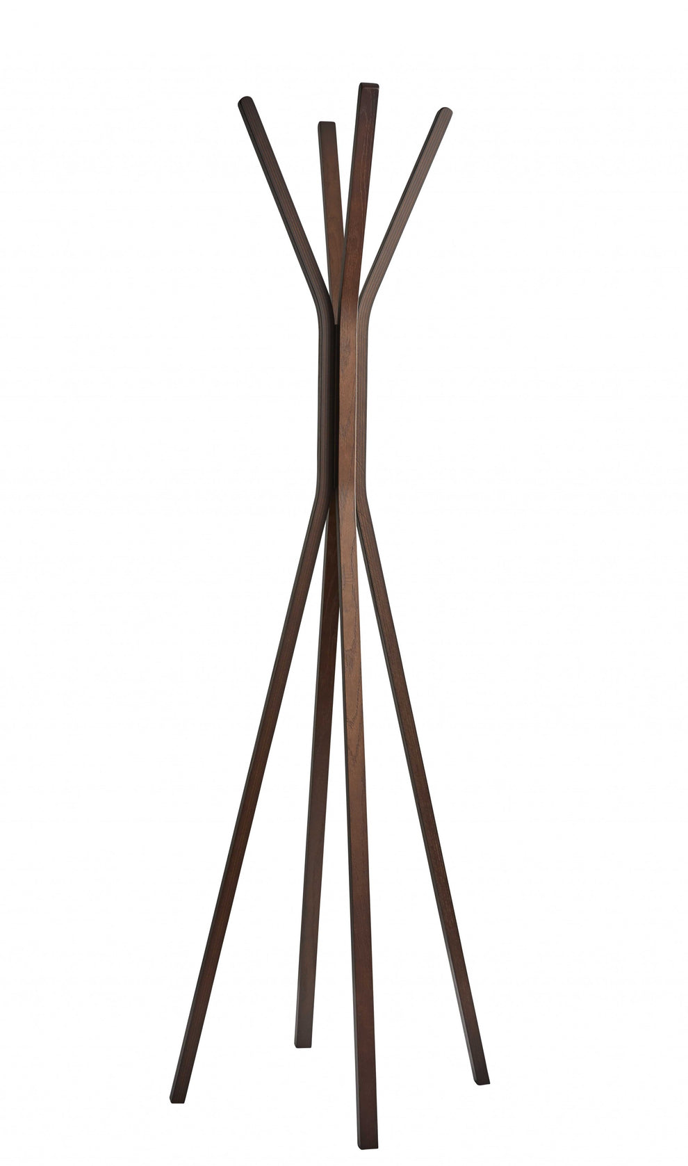 Walnut Coat Rack By Homeroots | Coat Racks | Modishstore - 2