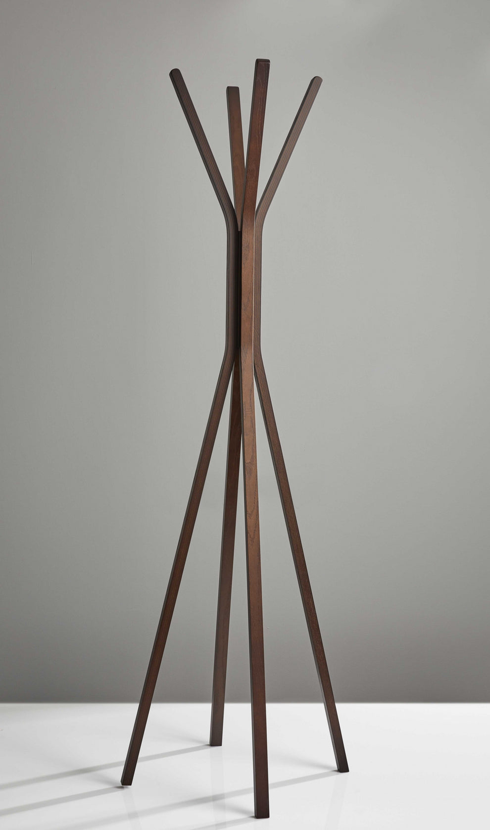 Walnut Coat Rack By Homeroots | Coat Racks | Modishstore - 4
