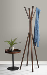 Walnut  Coat Rack By Homeroots