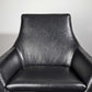 Distressed Black Faux Leather Armchair By Homeroots | Accent Chairs | Modishstore - 3