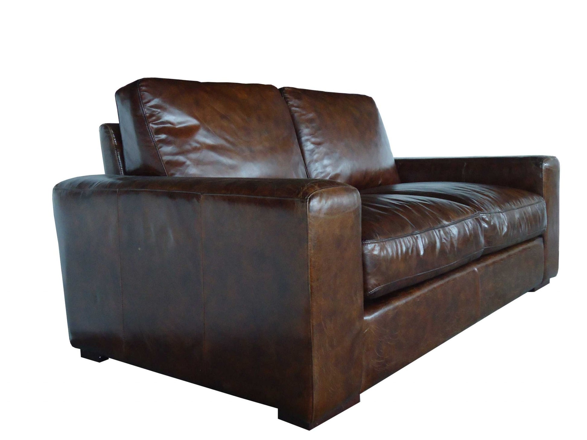 Brown Full Classic Sofa 2 Seater By Homeroots | Sofas | Modishstore - 2