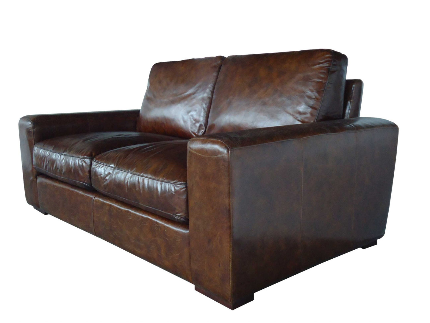 Brown Full Classic Sofa 2 Seater By Homeroots | Sofas | Modishstore - 4