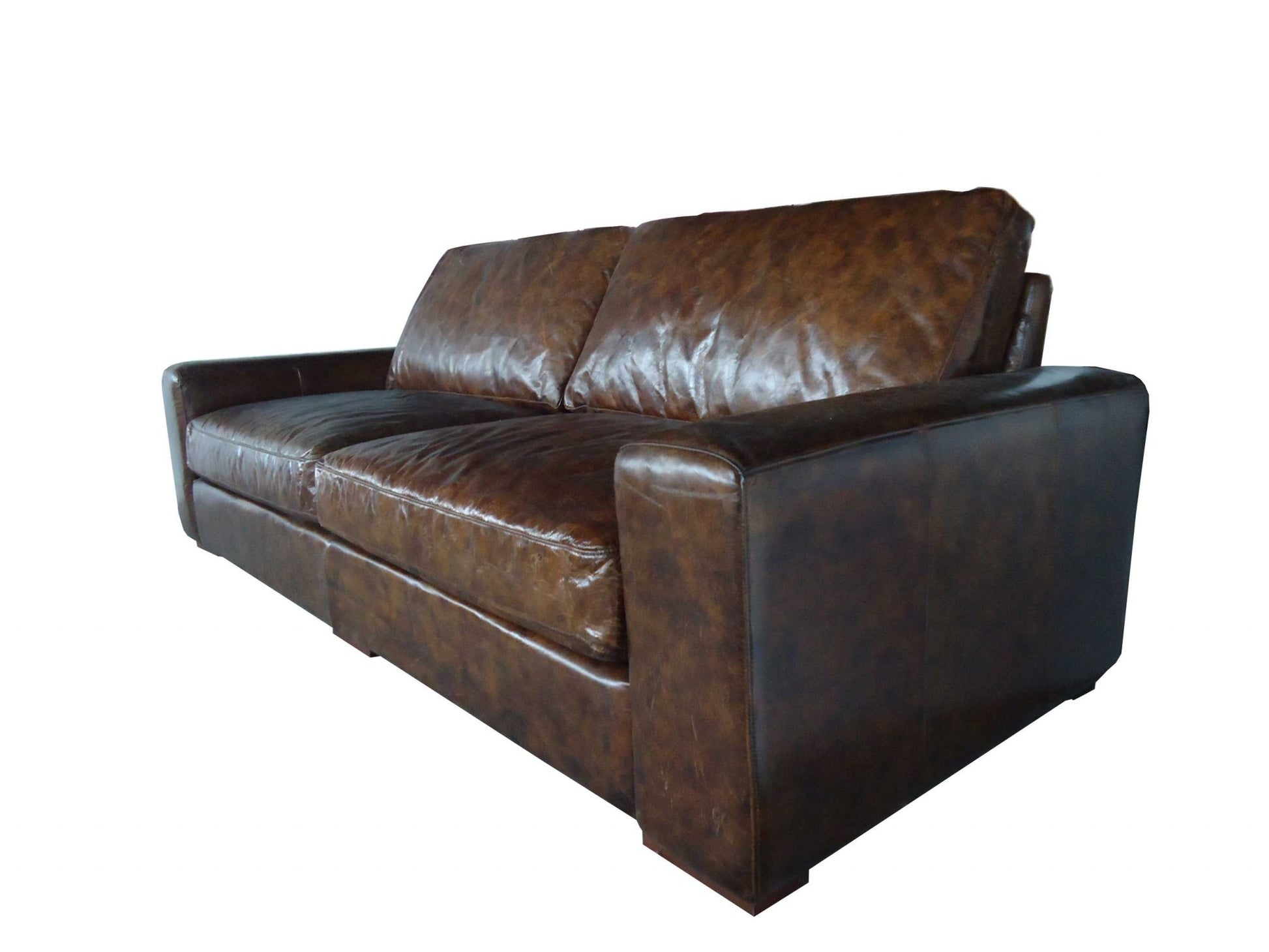 Brown Full Classic Sofa 3 Seater By Homeroots | Sofas | Modishstore - 3