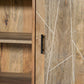 Natural Tones Iron Wood Large Bookshelf By Homeroots | Shelves & Shelving Units | Modishstore - 5