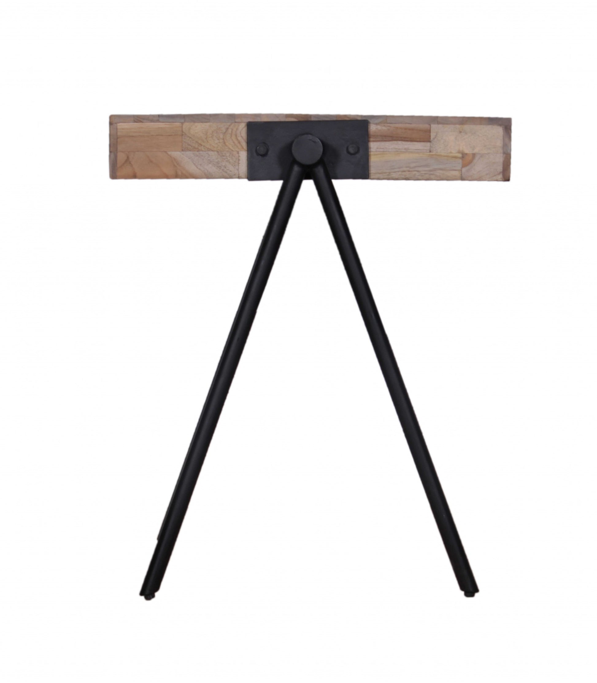 20" Modern Industrial Multi Grain Wood Side End Table By Homeroots | End Tables | Modishstore - 4