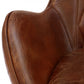 Brown Full Leather Fireproof Foam Chair By Homeroots | Accent Chairs | Modishstore - 2