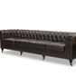 Black Classic Sofa 4 Places By Homeroots | Sofas | Modishstore - 2