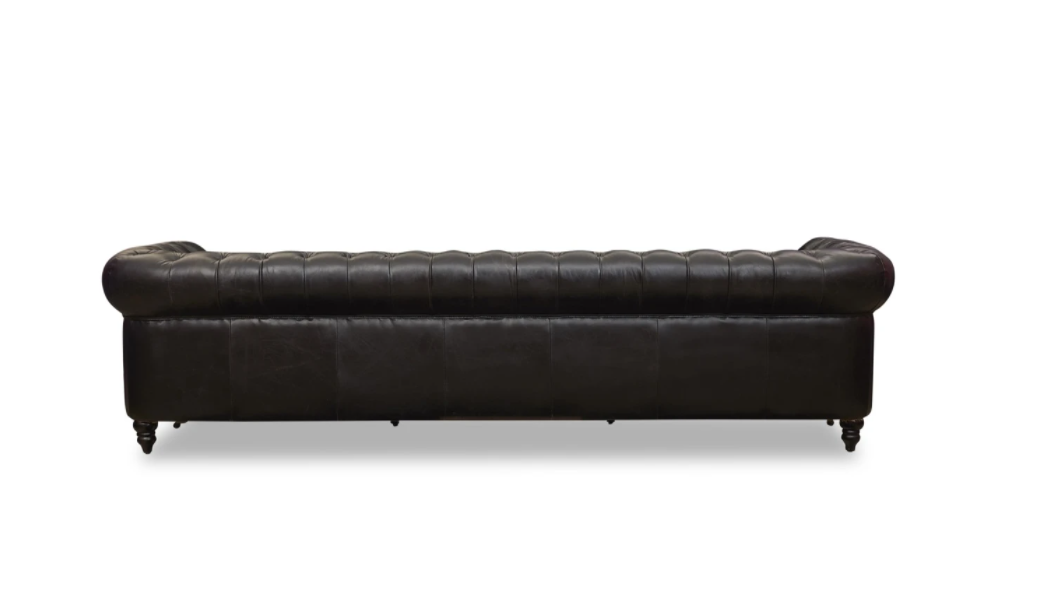 Black Classic Sofa 4 Places By Homeroots | Sofas | Modishstore - 3