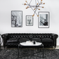 Black Classic Sofa 4 Places By Homeroots | Sofas | Modishstore - 6