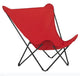 Modern Indoor Outdoor Red XL Folding Lounge Chair By Homeroots | Outdoor Chaise Lounges | Modishstore