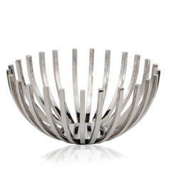 14' Round Stainless Steel Modern Open Centerpiece Bowl By Homeroots