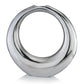 Silver Aluminum Ring Large Hoop Vase By Homeroots | Vases | Modishstore