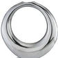 Silver Aluminum Ring Small Hoop Vase By Homeroots | Vases | Modishstore - 3
