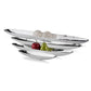 47' Contempo Shiny Silver Extra Large Long Boat Tray By Homeroots | Decorative Trays & Dishes | Modishstore - 4