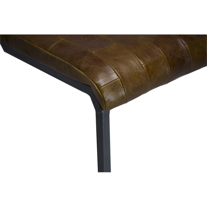 Modern Swatches Brown Leather Counter Stool By Homeroots | Counter Stools | Modishstore - 5