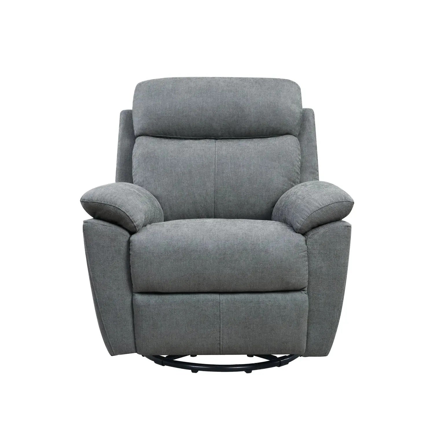 35" Gray Fabric Power Recliner with USB By Homeroots | Recliners | Modishstore - 2