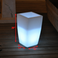 Multi PE Plastic Square LED Planter By Homeroots | Floor Lamps | Modishstore - 2