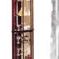 Cherry Glass Curio Cabinet By Homeroots | Cabinets | Modishstore - 4