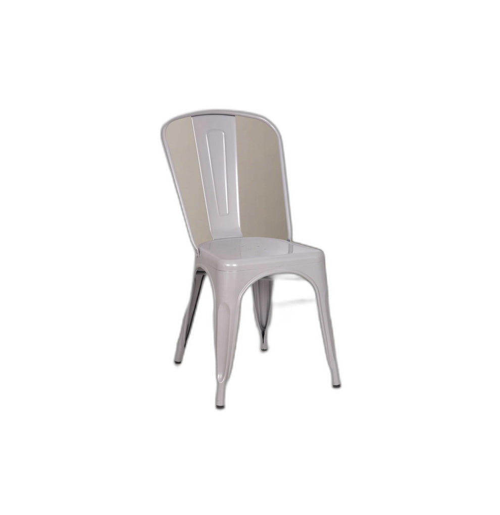 Silver Metal Side Chair Set Of 2 By Homeroots | Side Chairs | Modishstore - 2