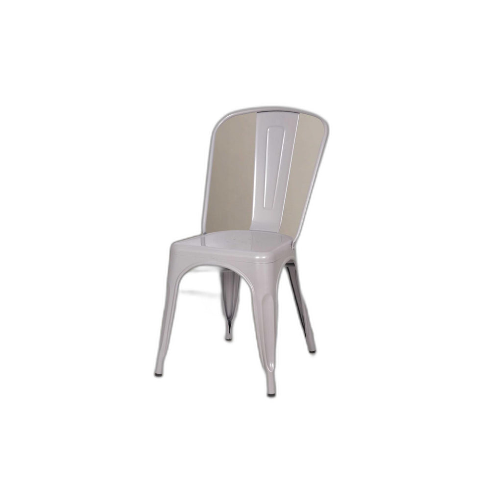 Silver Metal Side Chair Set Of 2 By Homeroots | Side Chairs | Modishstore - 3