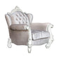 Ivory Wood Chair & Pillows By Homeroots