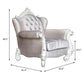 Ivory Wood Chair & Pillows By Homeroots
