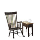 Black Wood Rocking Chair By Homeroots | Rocking Chairs | Modishstore - 2