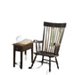 Black Wood Rocking Chair By Homeroots | Rocking Chairs | Modishstore - 3