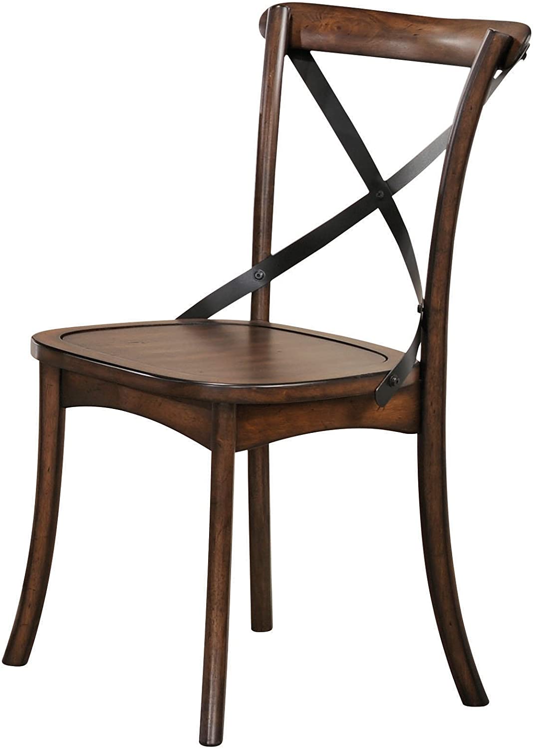 18" X 21" X 35" Dark Oak Black Wood Side Chair Set2 By Homeroots | Sofa Set | Modishstore